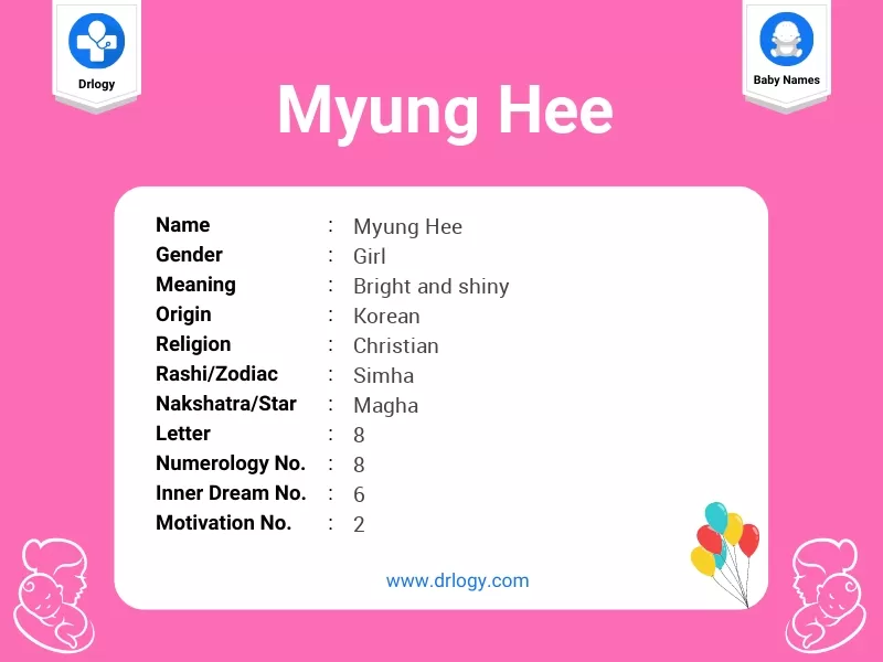 Myung Hee Name Meaning